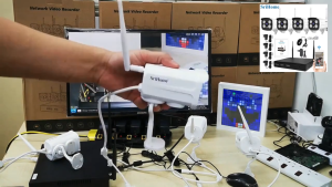 HD Srihome NVS002  1080p 4CH CCTV Wifi NVR Kit Outdoor Waterproof Ip66 Wifi Security Camera With Nvr cctv camera system 高清多头监控