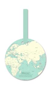 Klimo ID Name Aeroplane Baggage Labels Luggage Tags Fashion Map Design