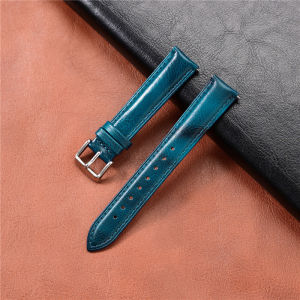 Genuine Leather Watch Strap 16mm 18mm 20mm 22mm Men Women Retro Oil Wax Cowhide Quick Release Universal Replace Band Bracelet