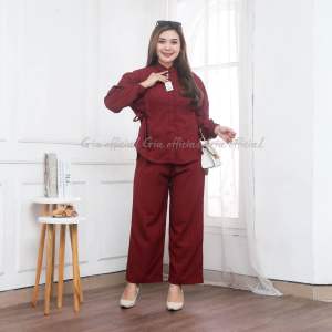 One set Naura tali samping//Setelan wanita terbaru