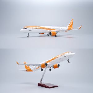 44cm 1/100 Scale  EasyJet A321 Neo Diecast Resin Airplane Model Kit with Landing Gear Wheel Aviation Souvenir Gift Display