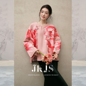 JK&JS | Silk Linen Embroidered Shirt Jacket New Chinese Style