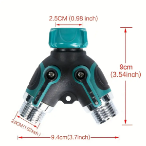 3/4" US Standard 4 Way 2 Way Hose Connector Splitter Garden Water Splitter Faucet Adapter Hose Shut Off Valve for Home Garden