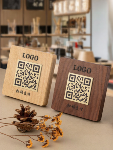 ZHICAIYOU | QR Code Display Sign for WeChat Alipay Payment and Social Follow Customization