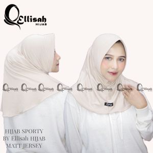 jilbab INSTAN OLAHRAGA - KERUDUNG SPORT - Hijab bolavoly bahan jersey