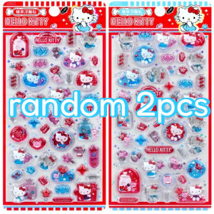 Bandai | Gradient Seagull 3D Relief Jelly Stickers Cute Cartoon Decals DIY Scrapbooking Phone Case Decor Birthday Party Favors Xmas Gift