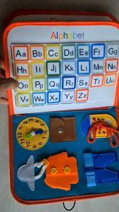 CHILDFUL Fabric Busy Book Premium Montessori Busy Book Quiet Book Colourful Activity Book Premium Preschool Book Fast Early 3D Baby Book Buku Baby