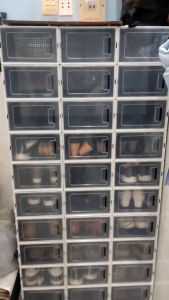 Combo 10 Hộp Đựng Giày Nắp Nhựa Cứng Tủ Đựng Giày Lắp Ghép Thông Minh Chịu Lực Tốt