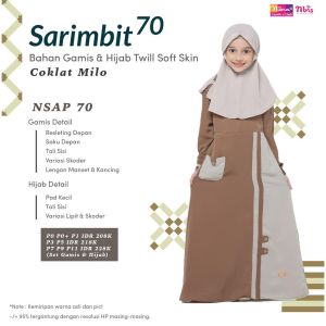 SARIMBIT BAJU NIBRAS 70 COKLAT COUPLE NIBRAS KELUARGA MUSLIM