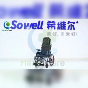 Deluxe Tilt-Up Wheelchair with Detachable Cushion & Anti-Tipper