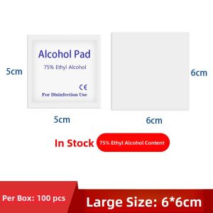 Disinfecting Alcohol Wipes for Cellphone And Jewelry Ear Studs Disposable Non-Woven Fabric Wet Wipes 100 Pieces/Box