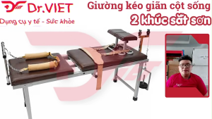 Giường kéo giãn cột sống 2 khúc sắt sơn