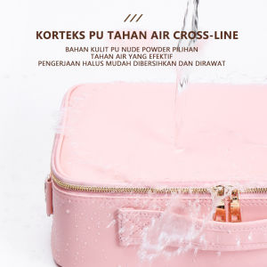 Koper Kosmetik JX 233 - Tas Make Up & Organizer - Tempat Make Up - Import - Travel Bag Cosmetics Portable (Water Proof) - Cosmetics Box  TAS KOSMETIK BIG SIZE 45X33X16 / BEAUTY CASE / MAKE UP BOX / TAS KOSMETIK / TAS MAKE UP  Size 45x16x33