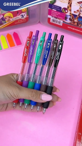 Pulpen Gel Warna / Pastel / Retractable / Greebel Zircon GP - 509