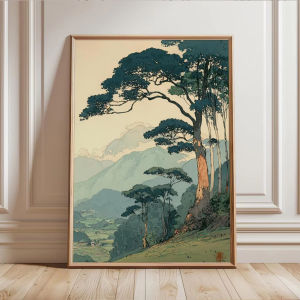 Japanese Forest Mountain Jigsaw Puzzle 1000Pieces Paper Puzzle Retro Tranquil Scene Relaxing Game Home Decor Gift