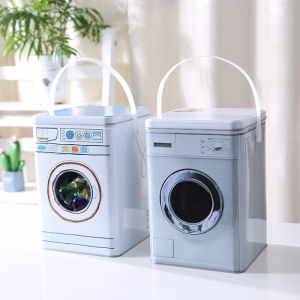 Portable Laundry Condensate Bead Incense Ball Storage Bucket Washing Powder Storage Box Sealed Tin Creative Tinplate Box