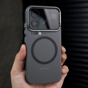 MAKE | Luxurious Black Advanced 360 Rotating Magnetic Bracket Shockproof Smooth Touch Cellphone Case