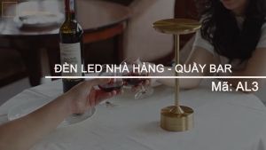 Đèn để bàn ăn HUTA Light For Life AL3 sang trọng cảm ứng tích điện điều chỉnh độ sáng bảo hành 18 tháng