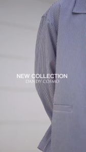 DANDY COSMO | เสื้อคลุม Open Collar รุ่น Long sleeve Seersucker Limited Edition