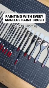 Angelus พู่กัน Paint ผ้า หรือ หนัง (ราคาต่อด้าม)