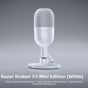 [China Plug Without Adapter] Razer | Mini RGB Microphone for Live Streaming