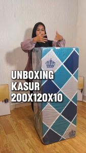 KASUR MATRAS LIPAT 4 PATAH - Ukuran 200x120cm / Kasur Lipat Busa Muat Dua Orang
