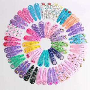 10/ 20PCS MIXED COLOR PRINT BB CLIP BROKEN HAIR CARD - DO NOT HURT HAIR CONVENIENT CARRY - GO TO SCHOOL EVERYDAY LIFE LOVELY D