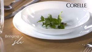 Corelle Livingware 15oz Rimmed Soup/Salad Bowl | Winter Frost White