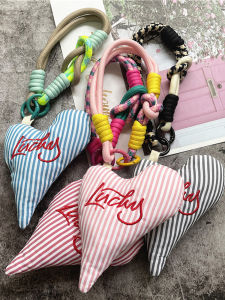 Delicate Heart-Shaped Mobile Phone Strap Wristband Style Chain Pad Beautifully Woven Pendant Anti-Loss Safety Rope Accessories
