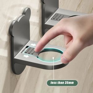 Universal Shower Gel Bottle Rack Adjustable Shampoo Bottle Holder Hand Soap Dispenser Hook Wall Mounted