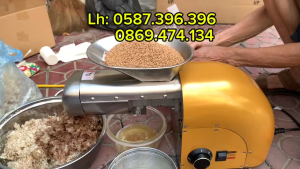 Máy ép dầu lọc dầu gia đình J168 ép vừng lạc đậu phộng dầu dừa năng suất 6-8kg/h - 2 trục ép