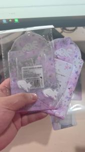 2pcs Purple Cat PVC Photocard Holder Kpop Idol Photo Card Storage Case Display Pendant