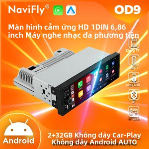 Máy Nghe Nhạc Đa Phương Tiện Ô Tô Android 6.86 Inch 1DIN Đa Năng Với FM USB AUX BT Hỗ Trợ Điều Khiển Vô Lăng Carplay Không Dây Cho Đầu Màn Hình Âm Thanh Trên Xe Hơi
