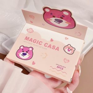 MAGIC CASA 5 Cái/bộ Matte Lipgloss Kit Màu Hồng Nâu Sắc Nhạt Son Môi Dạng Lỏng Nhung Không Dính Cốc Lâu Trôi Dưỡng Ẩm Cho Môi Trang Điểm