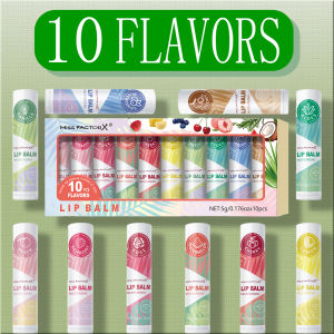 10PCS/box lipstick set nourishes dry lips moisturizes smooth and strengthens lip color the best choice for hypoallergenic hol