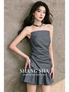 SHANGSHA | Stylish Elegant Luxury Dress Suit Halter Top