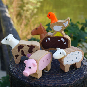 Educational Animal Shaped Wooden Blocks