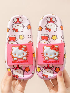 Sanrio Kids Slippers Summer Indoor Anti-Slip Bath Slippers Flat Design Student Anti-Slip Shoes Girls Home Comfortable Slippers