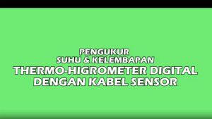 Terlaris Mini Digital Thermometer & Hygrometer with Probe Elegan