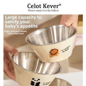 Child Friendly Anti-drop Heat Resistant Rice Bowl
