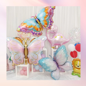 Gradient Color Series Butterfly Foil Balloons for Birthdays Garden Decor Butterfly-Themed Events Baby Shower Wedding Party Suppl