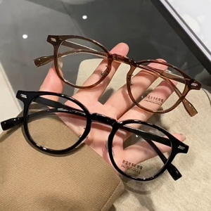 R Reading Glasses Small Frame for Fashion Men Womens Farsighted Eyeglasses Anti Radiation Replaceable  Presbyopia Eyewear with Graded  0 +100 +150 +200 +250 +300