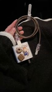 Dimi 【 มาใหม่ ลาบูบู้น้ำตาล 】เคสสายชาร์จ สำหรับ ออปโป oppo 33w สายชาร์จ ลายการ์ตูนน่ารัก Cable Bite vivo44W oppo80W oppo67w