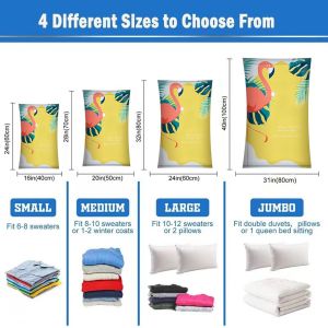 Vacuum Storage Bag for Clothing Comforters Blankets Bedding Home Packing Organizers Not Include Pump