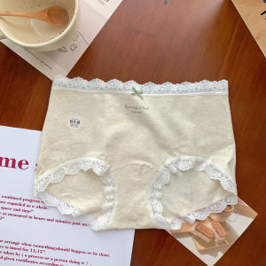 plus Size Lace Pure Desire Underwear Womens Cotton A-Class Antibacterial Seamless Mid-Waist Shorts Briefs Panties