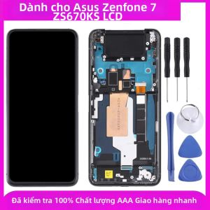 Màn Hình Cảm Ứng LCD Super AMOLED 6.67 Inch Cho Asus Zenfone 7 ZS670KS & Zenfone 7pro ZS671KS Có Khung Thay Thế Màn Hình Điện Dung