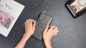 MENSPE Mens Long Wallet Soft PU Long Wallet Multi-Functional Wallet Large Capacity Purse Multi-Card Position ID Credit Cards Holders Coin Pouch PU Leather Coin Bag Business Wallets