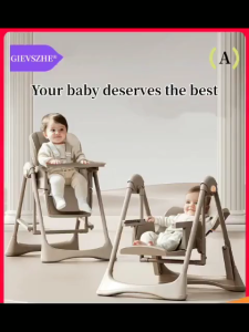 2-in-1 Baby Rocking High Chair with Removable Food Tray for Feeding & Dining | Multifunctional