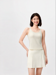 Purcotton | Narrow Straps Cup Included Breathable Quick-Dry Stylish Slimming Tank Top