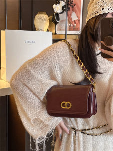 MY&FSNH | Túi Xách Đeo Chéo Retro Có Dây Kẽm Nếp